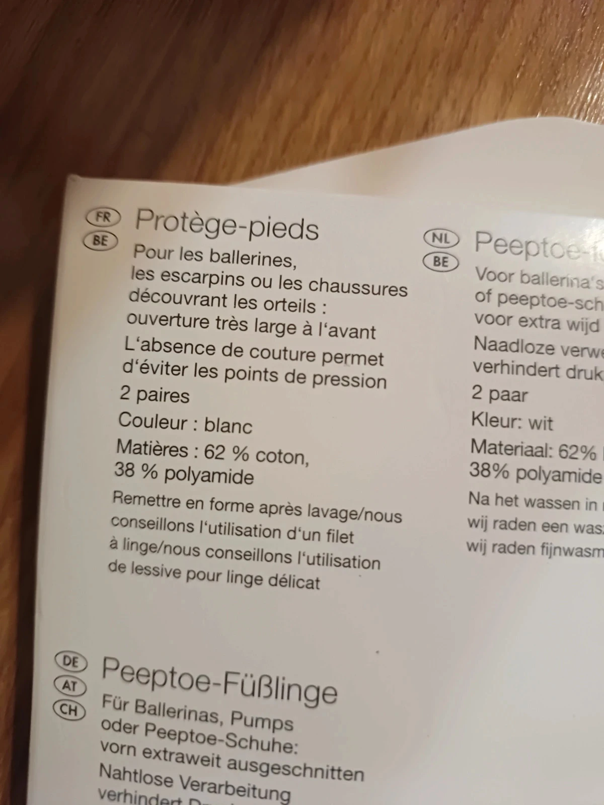 Protege pé descalço pé novo 39/42 lot de 2 – photo 4